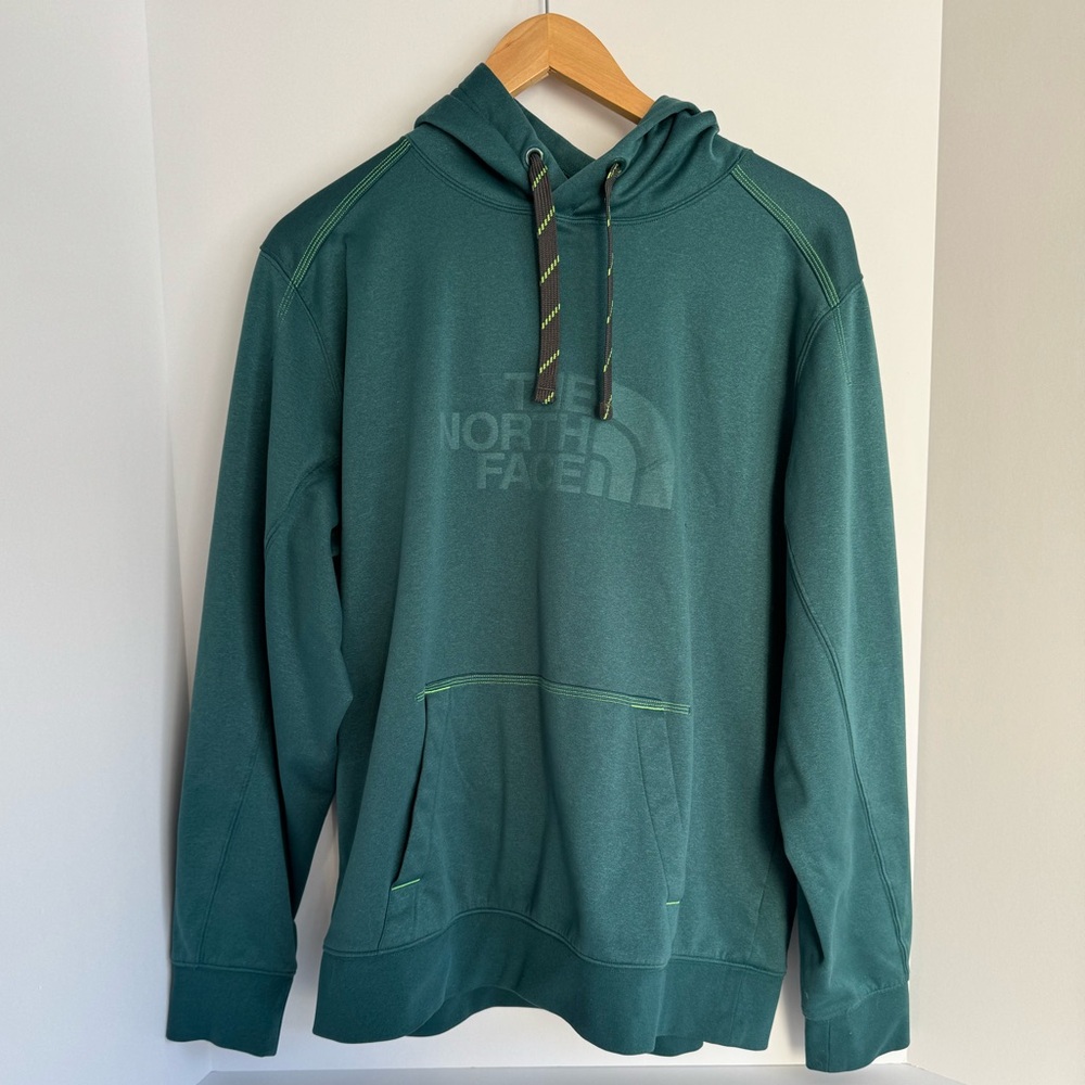 Green North Face Pullover Hoodie Men’s Large